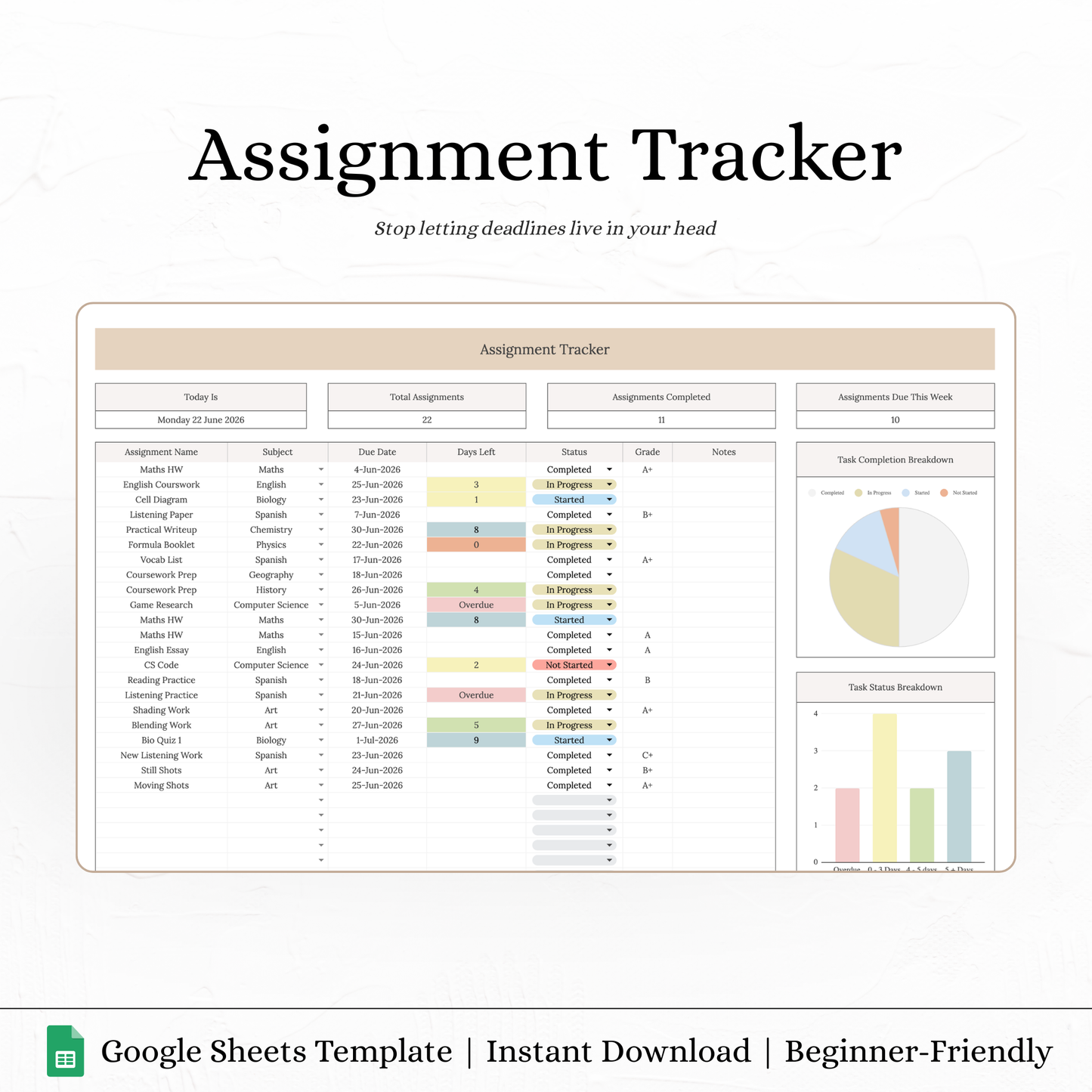 Assignment Tracker