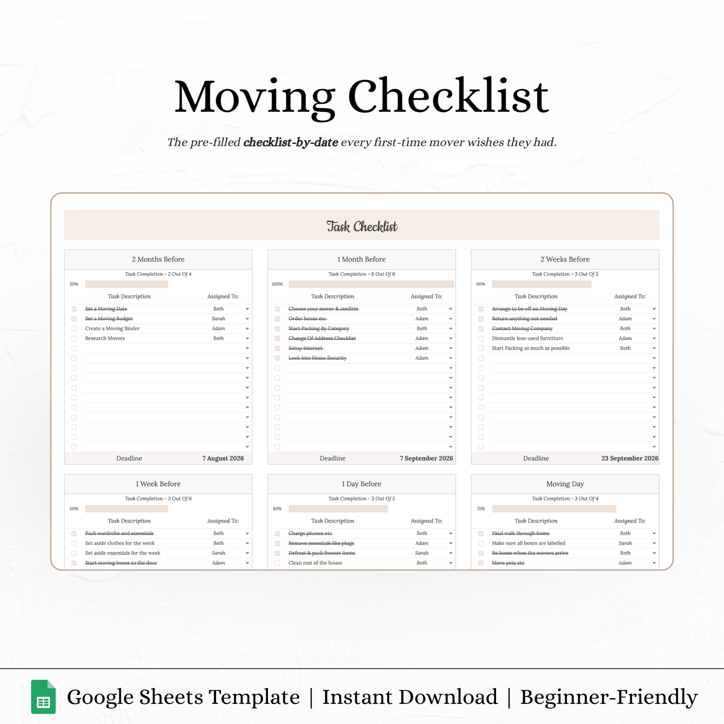 Moving Checklist
