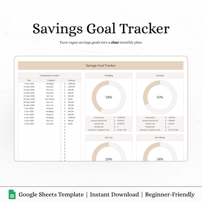 Savings Goal Tracker