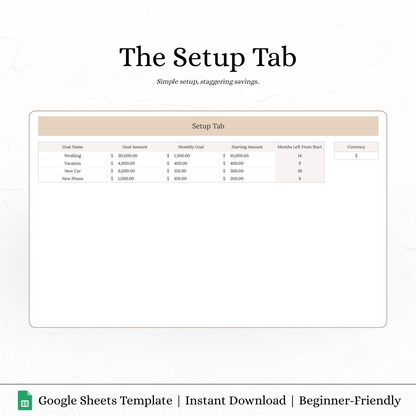 Savings Goal Tracker