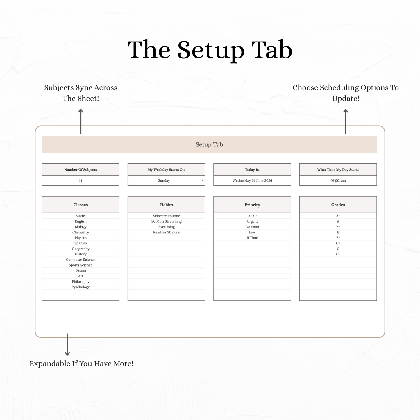 The Student Blueprint